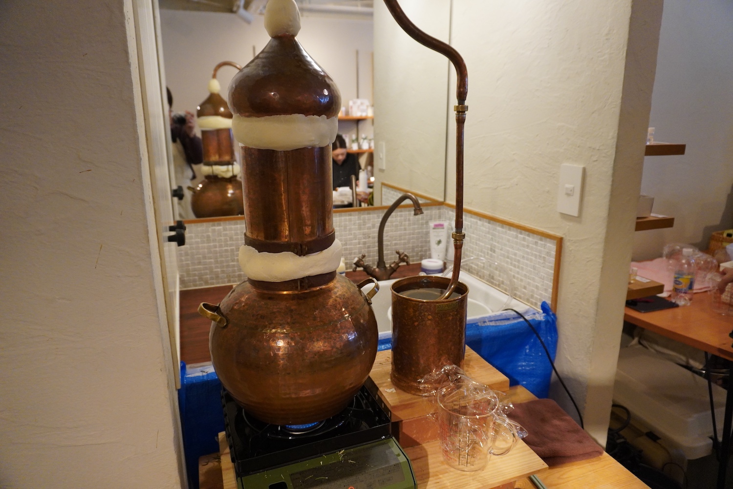 銅製アランビック蒸留器